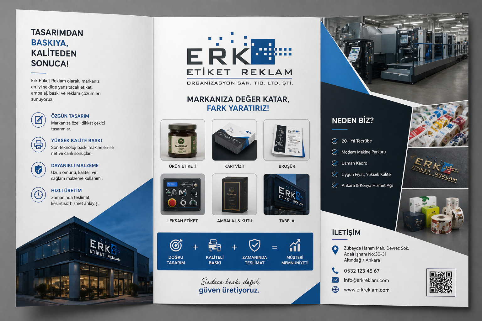 Tabela, totem ve kurumsal tanıtım materyalleri